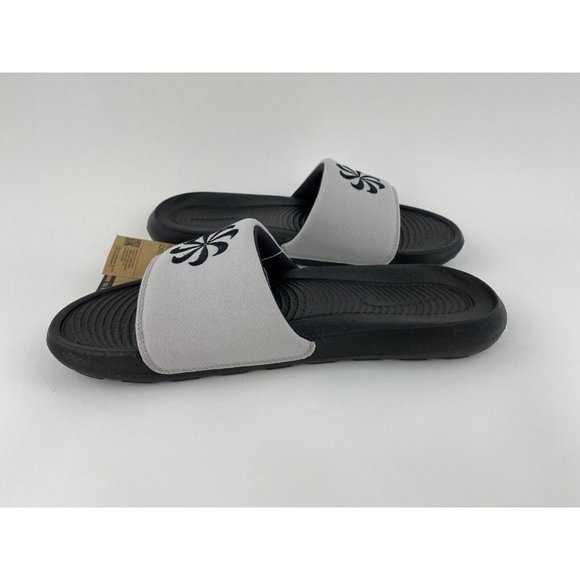 NEW Nike Victori One Next Nature Men's Slides Sandals Black Gray Slip On - Picture 10 of 12
